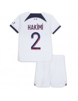 Paris Saint-Germain Achraf Hakimi #2 Vieraspaita Lasten 2023-24 Lyhythihainen (+ shortsit)